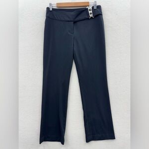 Fylo by Nylon Women's 2 Mid Rise Stretch Strait Leg Pants Black